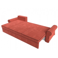 Угловой диван Элис (микровельвет коралловый коричневый) - Изображение 3